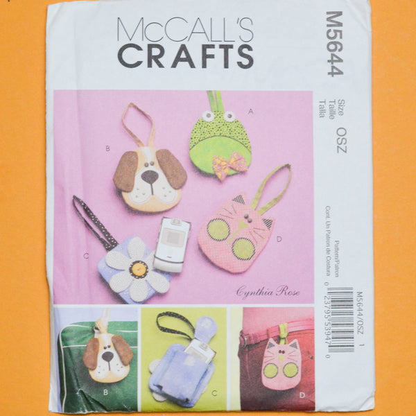 McCall's Crafts M5644 Luggage Tag Sewing Pattern One Size