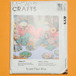 McCall's Crafts 673 Mr. + Mrs. Frog + Babies Sewing Pattern