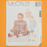 McCall's 7458 Baby Dress + Pantaloons Sewing Pattern