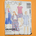 McCall's Quick + Easy 5896 Top + Shorts Sewing Pattern Size K (46-50)