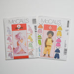 McCall's Baby + Toddler Clothing Sewing Pattern Bundle - Set of 2