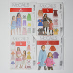 McCall's Children's Clothing Sewing Pattern Bundle - Set of 4