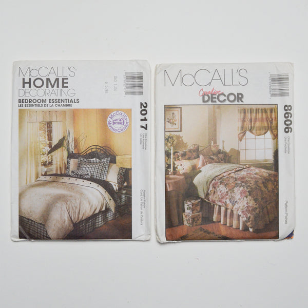 McCall's Home Decor Sewing Pattern Bundle Set of 2 Make & Mend