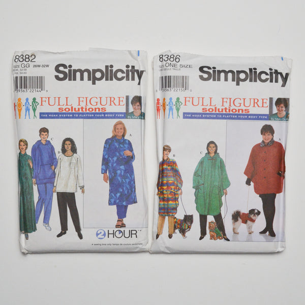 Simplicity Full Figure Solutions Sewing Pattern Bundle - Set of 2