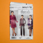 Simplicity Threads 2288 Suit Separates Sewing Pattern Size AA (10-18)