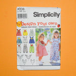 Simplicity 9008 Toddler Romper + Dress Sewing Pattern Size BB (2-4)