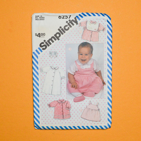 Simplicity 6257 Baby Clothing Sewing Pattern All Sizes