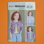 Butterick B4055 Children's Cardigan Sewing Pattern (1-3)