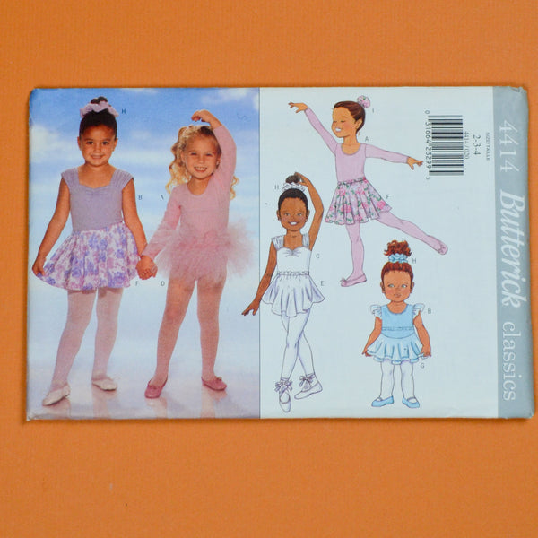 Butterick 4414 Children's Ballet Outfit Sewing Pattern (2-4)