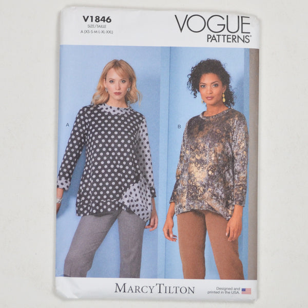 Vogue Patterns V1846 Top Sewing Pattern Size A (XS-XXL)