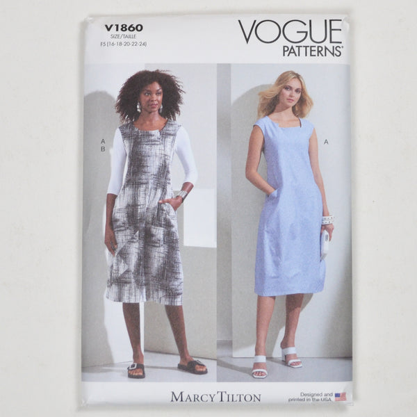Vogue Patterns V1860 Dress Sewing Pattern Size F5 (16-24)