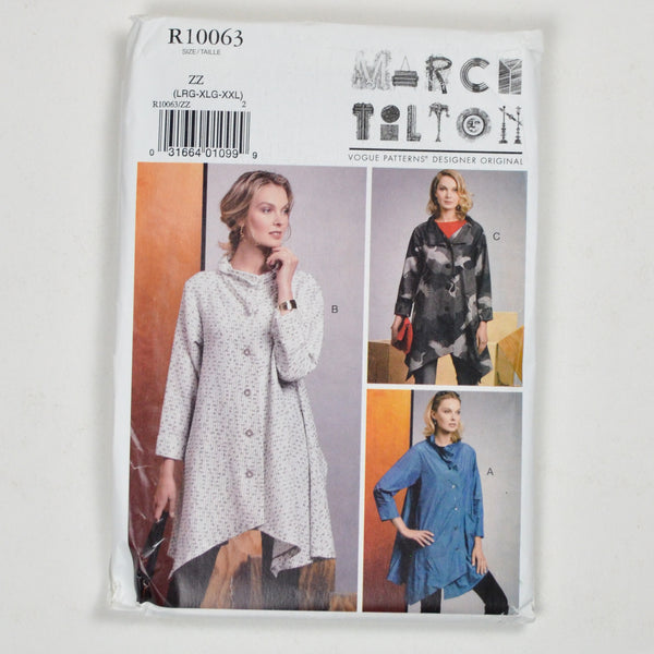 Marcy Tilton R10063 Jacket Sewing Pattern Size ZZ (L-XXL)
