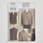 Marcy Tilton V8399 Vest + Jacket Sewing Pattern Size EE (14-20)