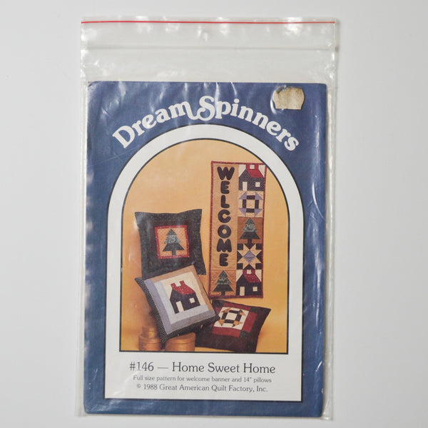Dream Spinners #146 Home Sweet Home Pillow + Wall Hanging Sewing Pattern