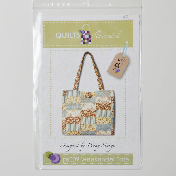 Quilts Illustrated PS009 Weekender Tote Sewing Pattern