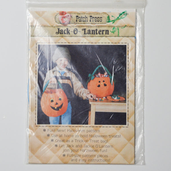 Patch Press Jack-O-Lantern Sewing Pattern