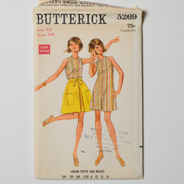 Butterick 5269 Jumpsuit + Skirt Sewing Pattern Size 12