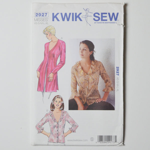 Kwik Sew 2927 Top Sewing Pattern (XS-XL)