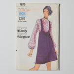 Vintage Vogue Pattern 7875 Jumper + Blouse Sewing Pattern Size 12