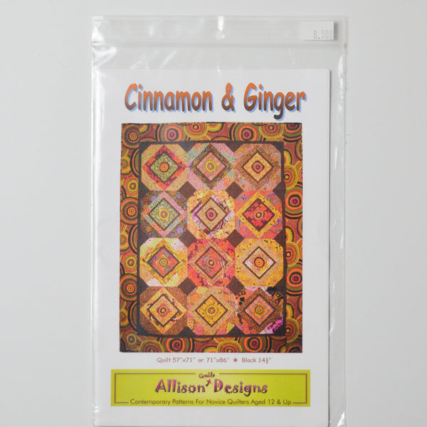 Allison Designs Cinnamon + Ginger Quilting Pattern