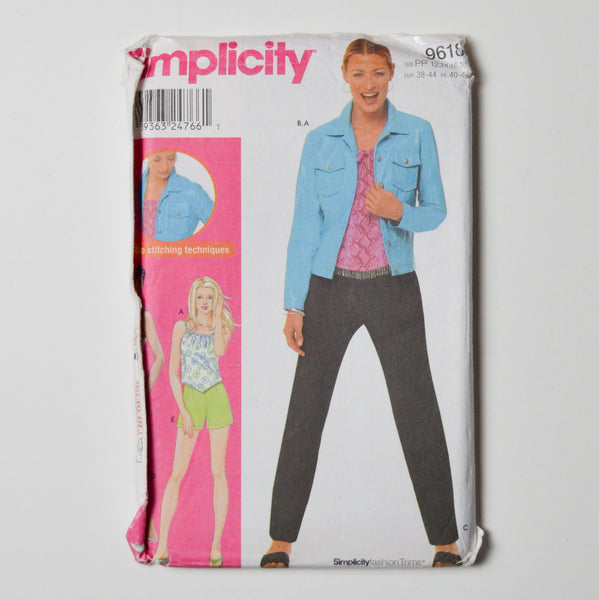 Simplicity 9618 Top, Jacket + Pants Sewing Pattern