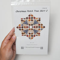 C McCourt Quilt Designs CMQ-128 Christmas Patch Tree Skirt 2 Sewing Pattern