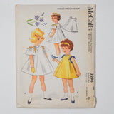 McCall's 2296 Child's Dress + Slip Sewing Pattern with Transfer - Size 5