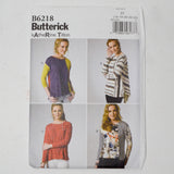 Butterick Katherine Tilton B6218 Shirt Sewing Pattern Size F5 (16-24)