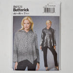 Butterick Katherine Tilton B6521 Shirt Sewing Pattern Size F5 (16-24)