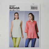 Butterick Katherine Tilton B6667 Shirt Sewing Pattern Size F5 (16-24)