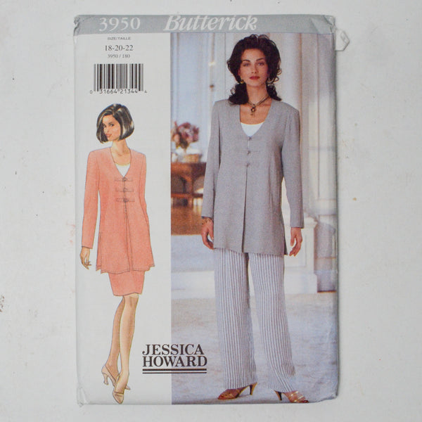 Butterick 3950 Tunic, Top, Skirt + Pants Sewing Pattern (18-22)