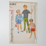 Simplicity 5481 Children's Jacket + Pants Sewing Pattern - Size 7