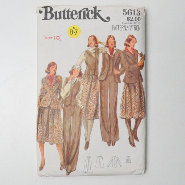 Butterick 5613 Suit Sewing Pattern - Size 10