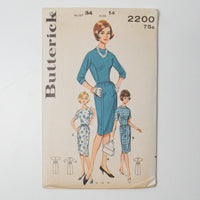 Butterick 2200 Dress Sewing Pattern - Size 14