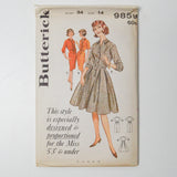 Butterick 9859 Dress Sewing Pattern - Size 14