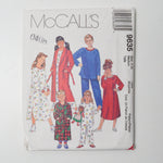 McCall's 9635 Child's Pajamas Sewing Pattern - Size Medium