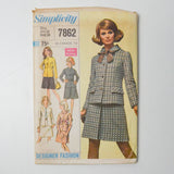 Simplicity 7862 Skirt + Jacket Sewing Pattern - Size 12