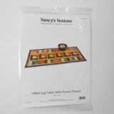 Nancy's Notions Offset Log Cabin Table Runner Sewing Pattern