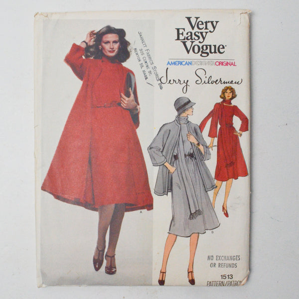 Vogue Jerry Silverman 1513 Jacket Sewing Pattern - Size 16