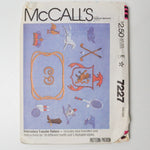 McCall's 7227 Embroidery Transfer Patterns