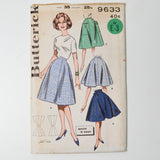 Butterick 9633 Junior + Miss Quick 'N Easy Skirt Sewing Pattern - Size 25 1/2 Waist