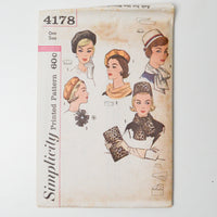 Simplicity 4178 Pillbox, Reversible Beret, Scarves, Bag + Rosette Sewing Pattern