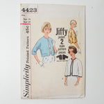 Simplicity 4423 Jiffy Jacket Sewing Pattern - Size 14