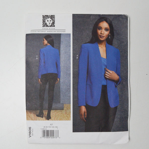 Vogue Patterns V1606 Jacket + Pants Sewing Pattern - Size A5 (6-14)