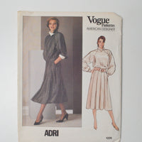 Vogue Patterns 1229 Top + Skirt Sewing Pattern - Size 16