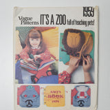 Vogue Patterns 1959 It's a Zoo Book Sewing Pattern