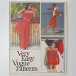 Very Easy Vogue 1677 Jumpsuit + Cover Up Sewing Pattern - Size Small