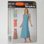 Simplicity 4523 Dress Sewing Pattern - Size A (S-XXL)