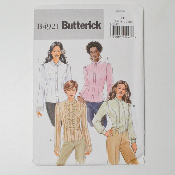 Butterick B4921 Blouse Sewing Pattern - Size FF (16-22)