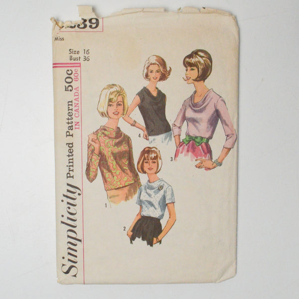 Simplicity Blouse Sewing Pattern - Size 16